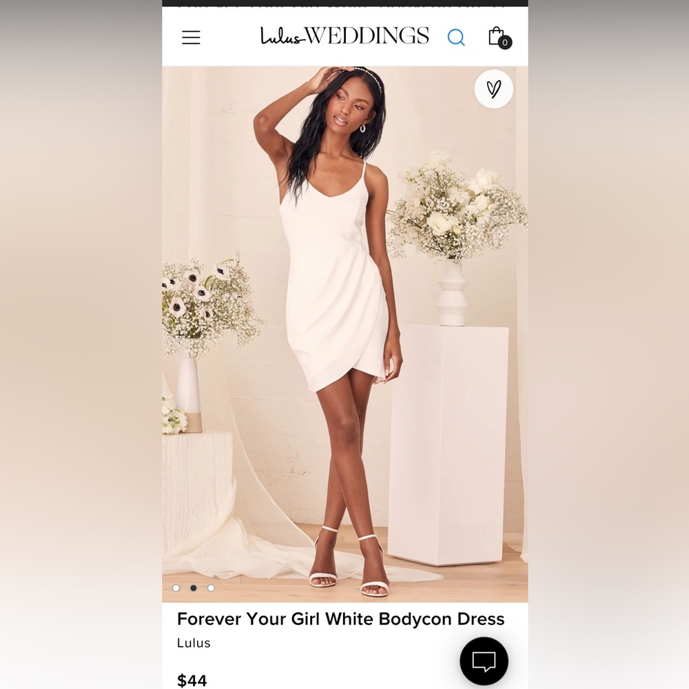 Lulus forever your girl white bodycon dress